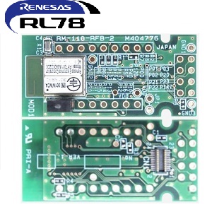 評価キット・ターゲットボード：RL78/G1D無線評価モジュール